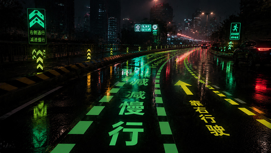 Nighttime High-Visibility Warning Solution